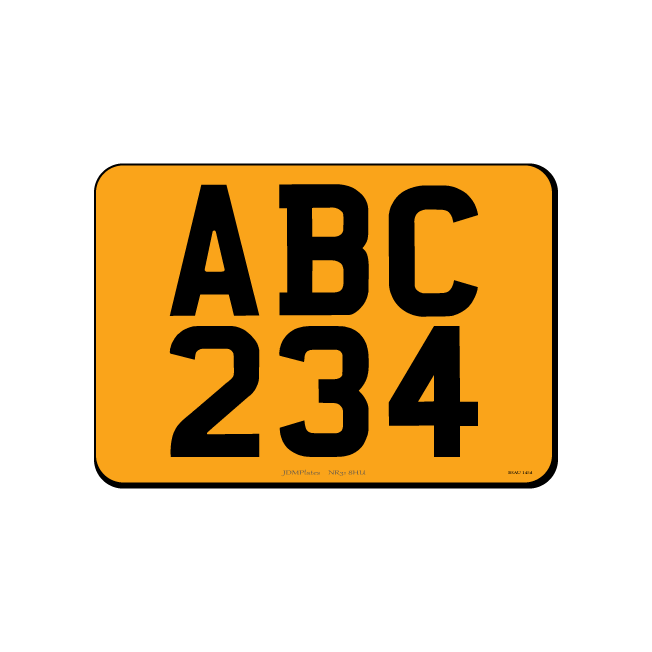 JDMPlates Small, Legal, Square Number Plates For Motorcycles