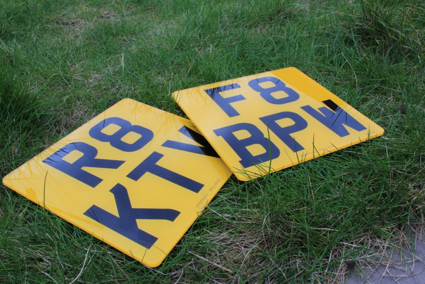 JDMPlates Small, Legal, Square Number Plates For Motorcycles