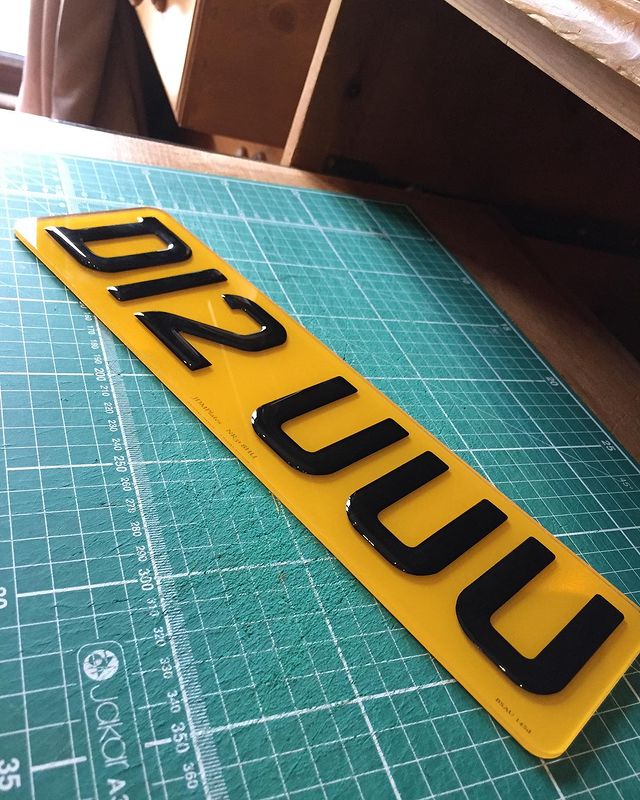 Small 3D Number Plates
