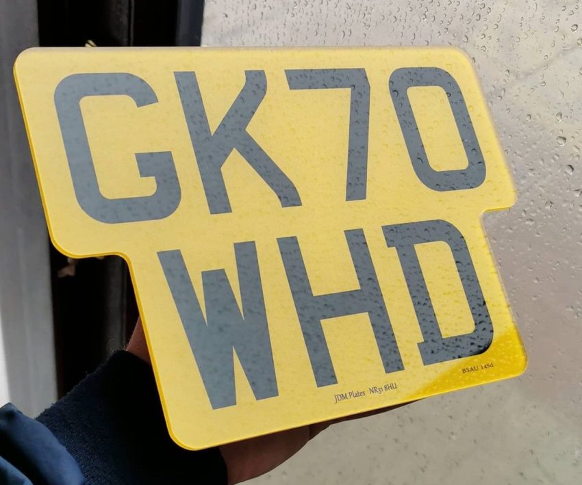 Shaped Motorcycle Number Plates