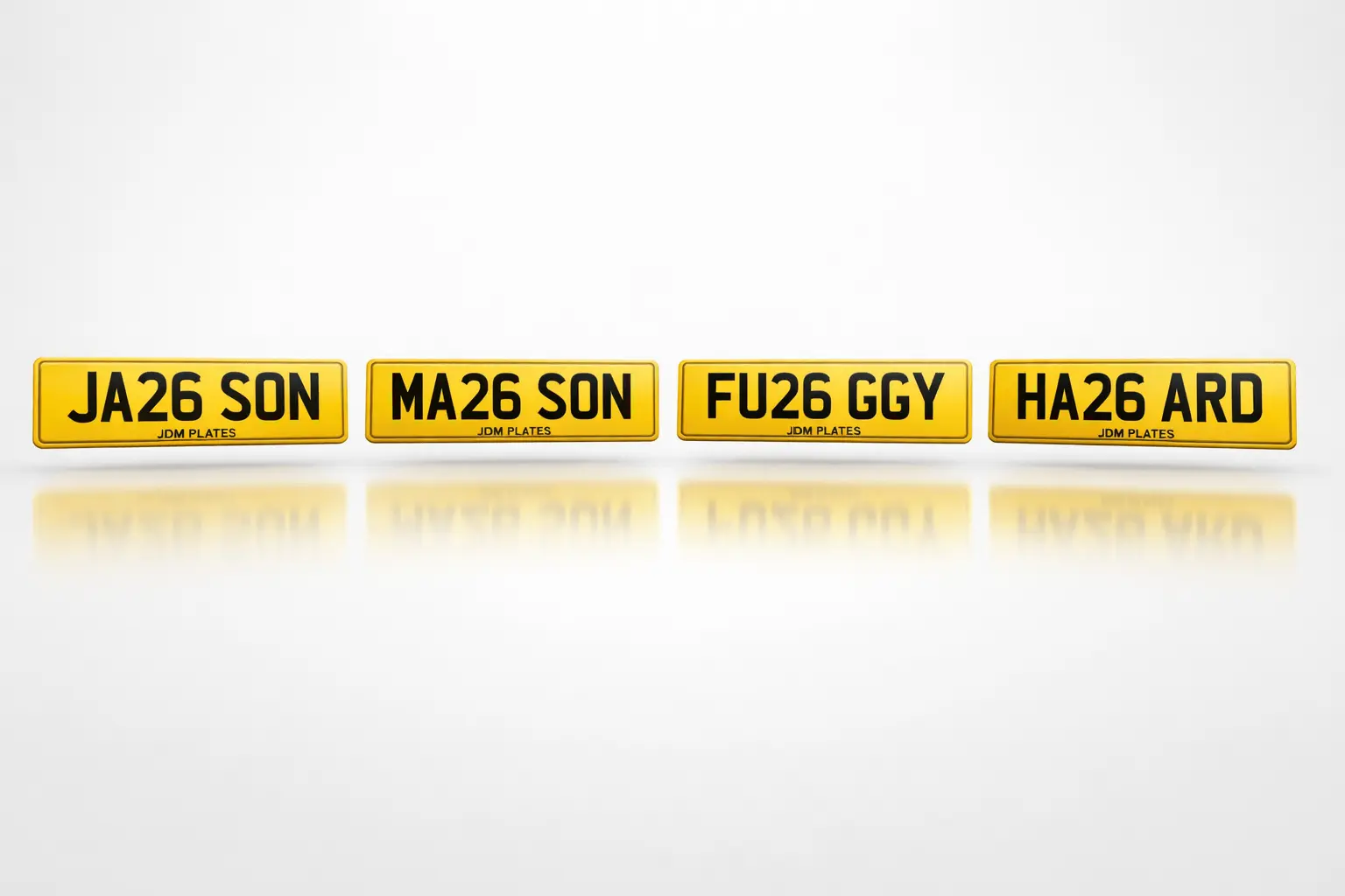 2026 number plates creative word combinations using 26 format UK | JDM Plates | 7th April 2026 2026 number plates creative word combinations using 26 format UK
