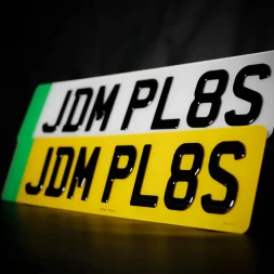 3D Gel Electric Number Plate Standard UK Size | JDM Plates | 28th February 2024