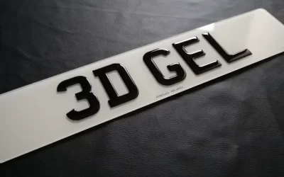 3D Gel Number Plates