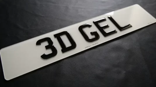 3D Number Plates