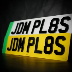 4D 3mm Electric Number Plate Standard UK Size | JDM Plates | 18th April 2024