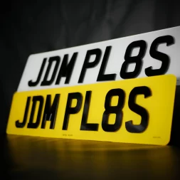 4D 3mm Number Plate Standard UK Size | JDM Plates | 1st March 2024
