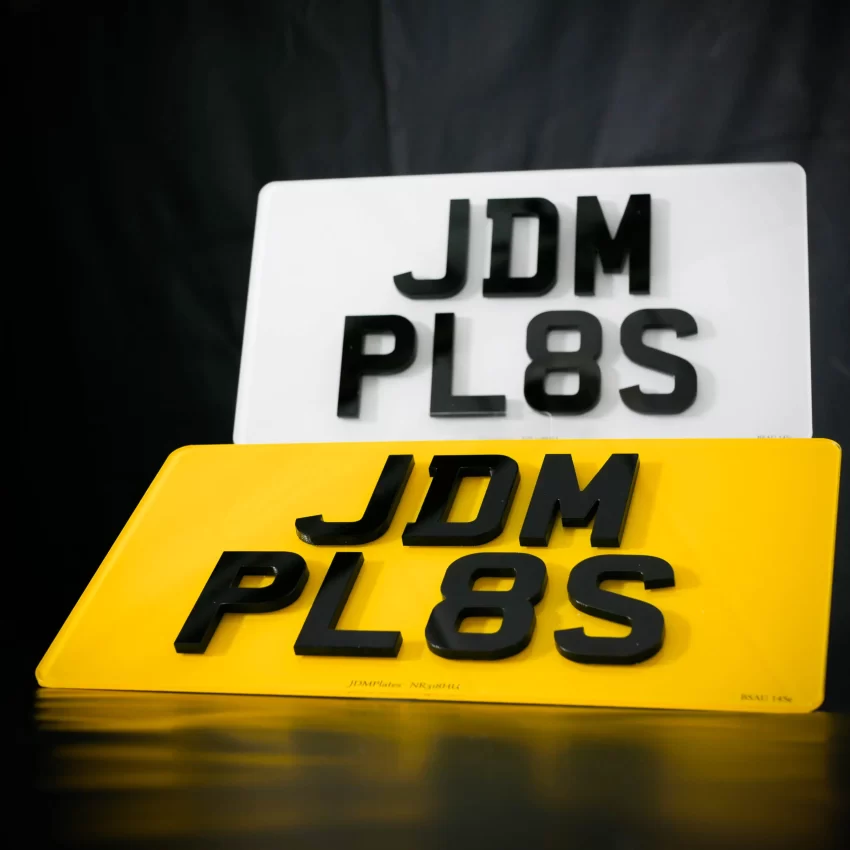 4D 5mm Number Plate Import Size scaled | JDM Plates | 3rd December 2023