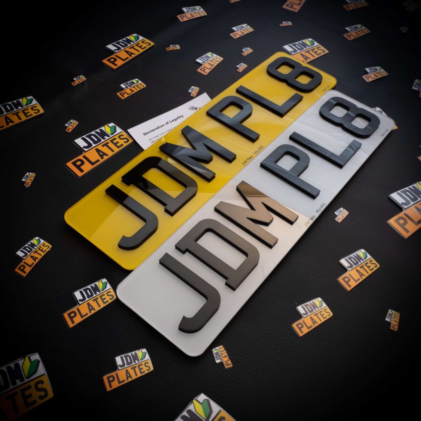 4D Import Number Plate 6 Characters Both Oblong scaled | JDM Plates | 9th August 2022