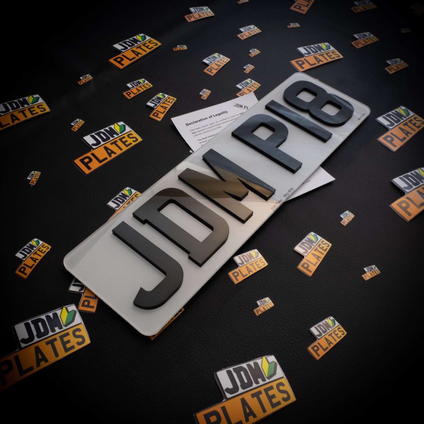 4D Number Plate 6 Characters Front Oblong scaled | JDM Plates | 9th August 2022