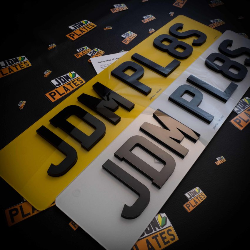 4D Number Plate Standard Both Oblong scaled | JDM Plates | 9th August 2022