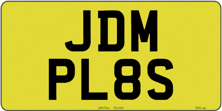 6f9ba710465372b78bdc7ea7cc7c5df0 rear image | JDM Plates | 23rd April 2024