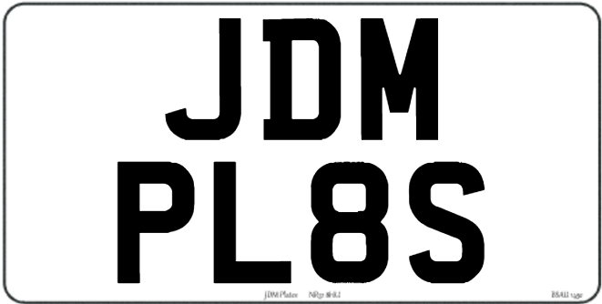 92517bdeccc382bb68eb7ff609885134 front image | JDM Plates | 3rd December 2023