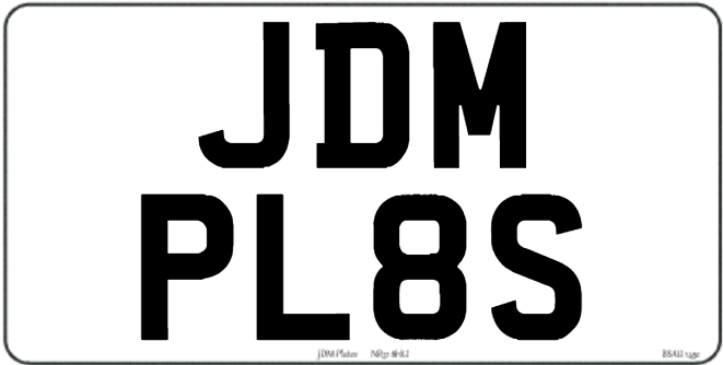 92517bdeccc382bb68eb7ff609885134 front image | JDM Plates | 23rd April 2024