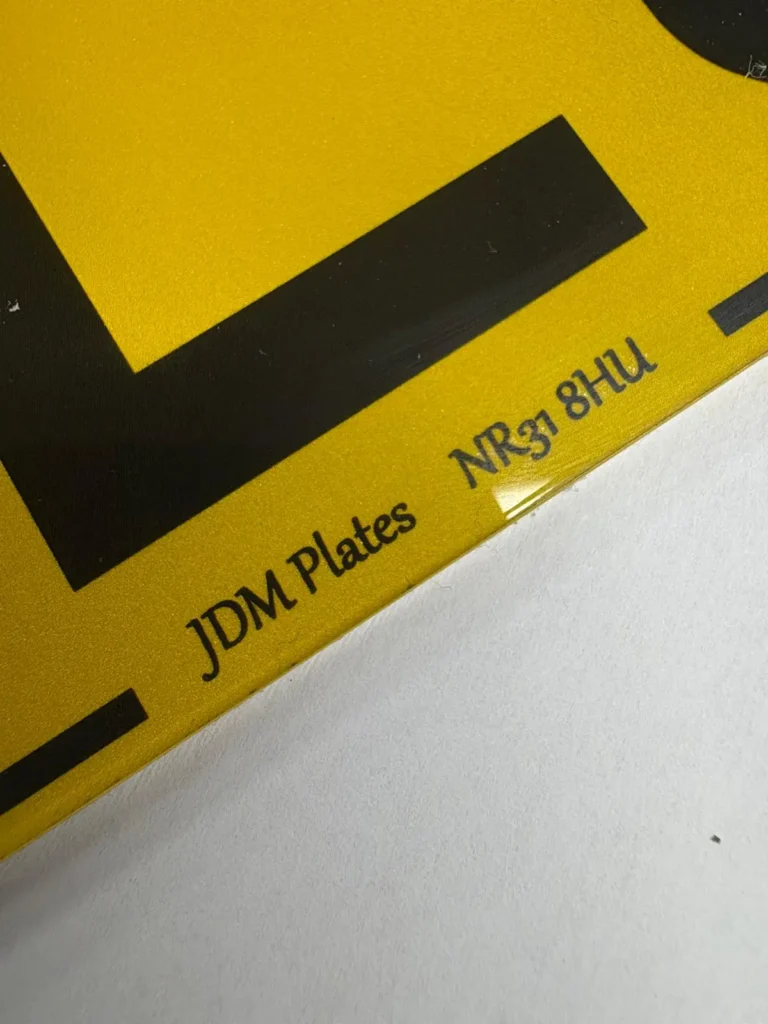 Company Name and Postcode | JDM Plates | 24th August 2025