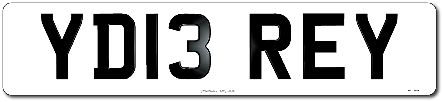 Current or New Style Number Plate Car with number plate YD13 REY