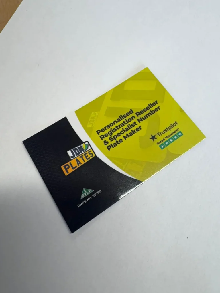 Declaration of Legality Card Front | JDM Plates | 24th August 2025