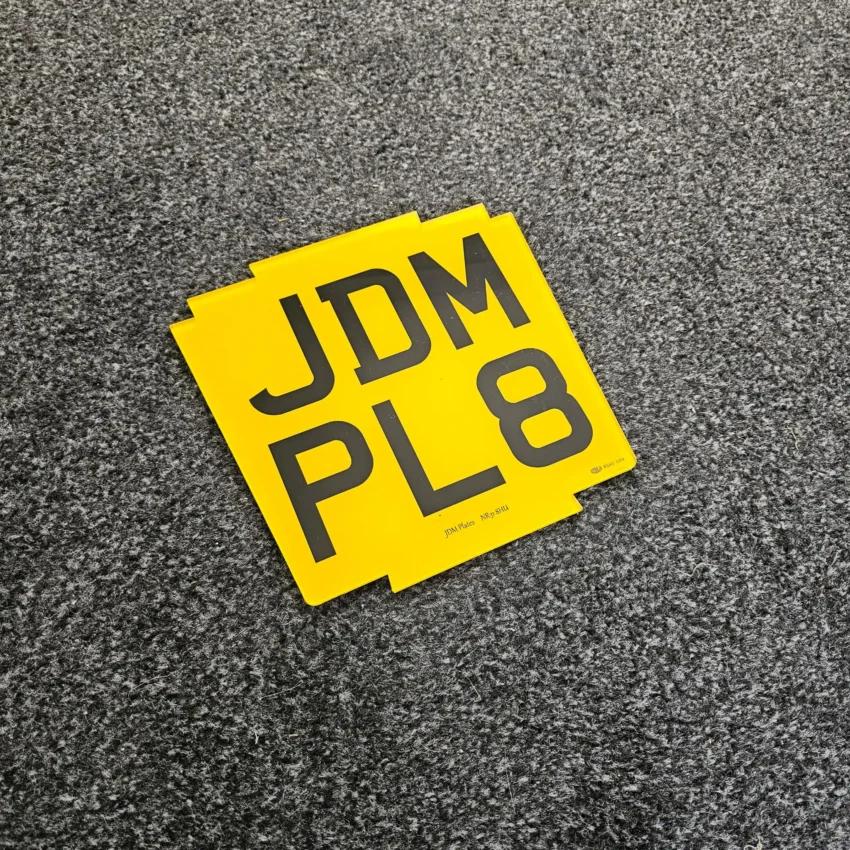Deco v3 6 character motorcycle number plate