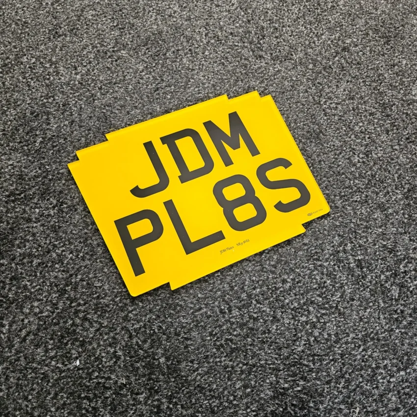 Deco v3 7 character motorcycle number plate