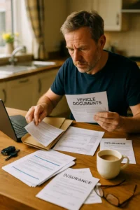 Driver searching for lost DVLA retention certificate documents