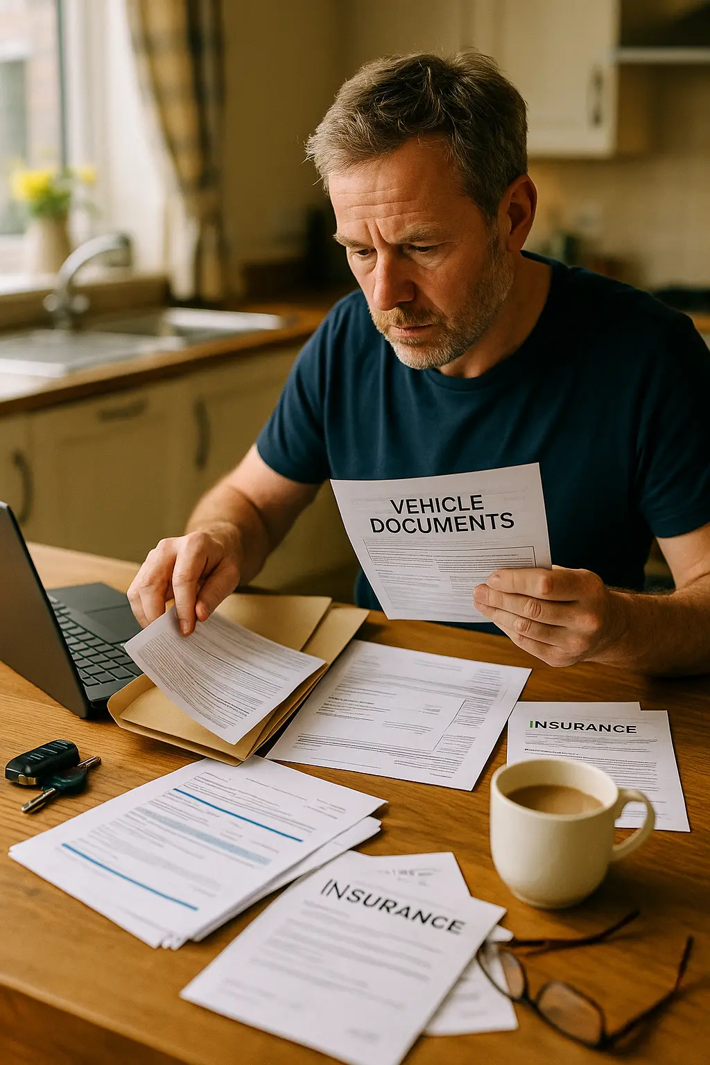 Driver searching for lost DVLA retention certificate documents