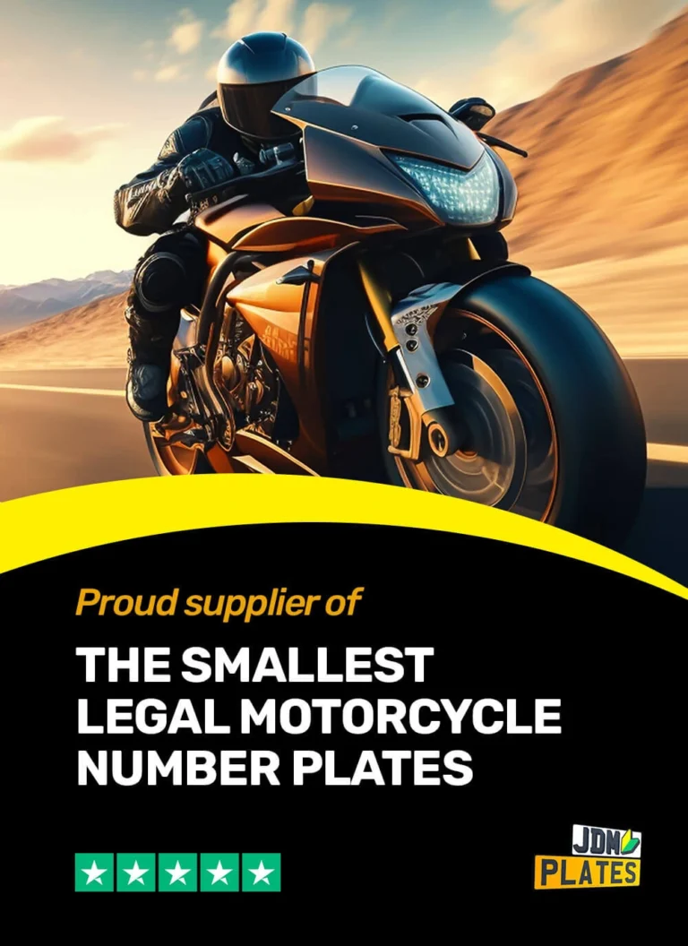 Motorbike Number Plate Mobile Banner