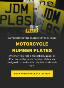 Motorcycle Number Plates Banner Mobile | JDM Plates | 6th October 2025