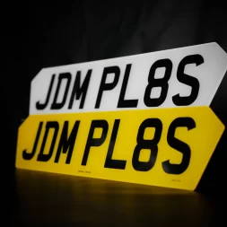 Printed Hex1 Number Plate Standard UK Size | JDM Plates | 3rd December 2023