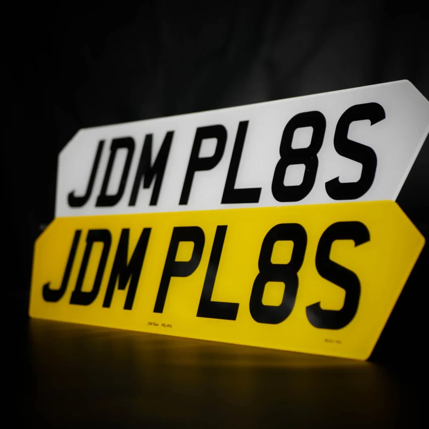 Printed Hex1 Number Plate Standard UK Size scaled | JDM Plates | 3rd December 2023
