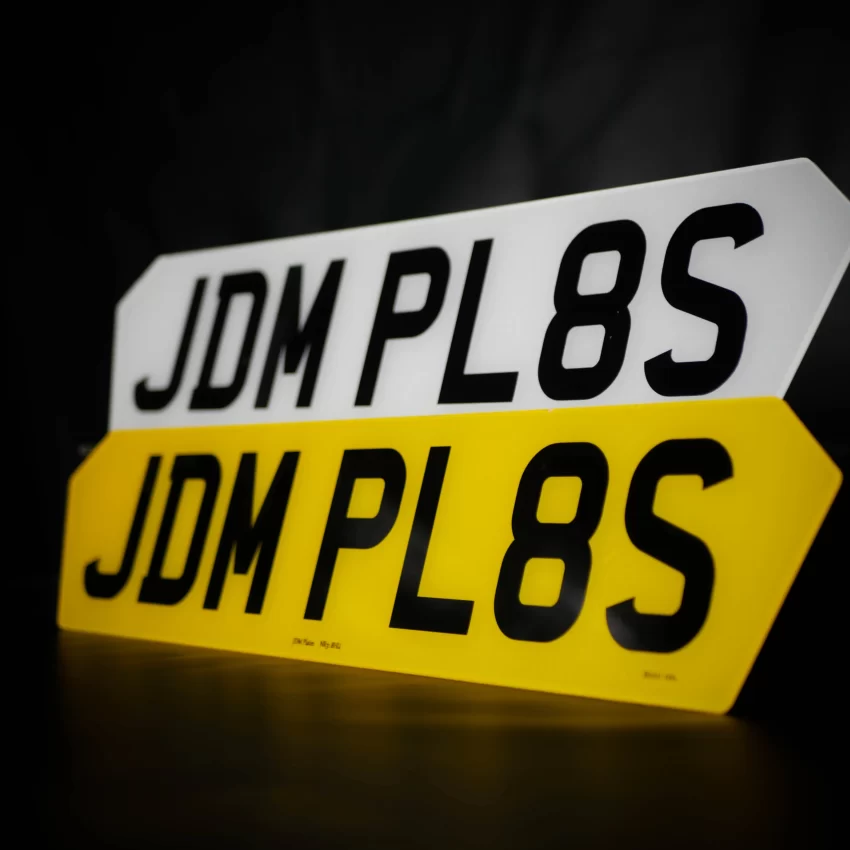 Printed Hex1 Number Plate Standard UK Size scaled | JDM Plates | 10th May 2024