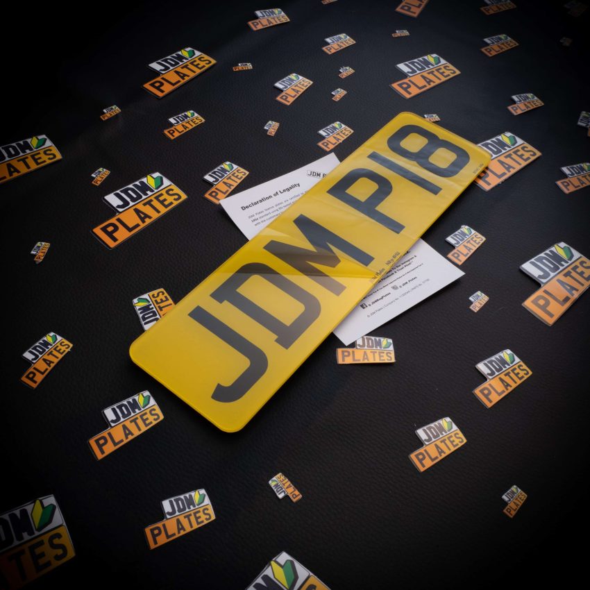 Printed Import Number Plate 6 Characters Rear Oblong 2 scaled | JDM Plates | 9th August 2022