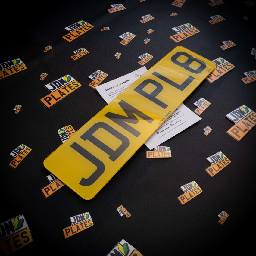 Printed Import Number Plate 6 Characters Rear Oblong scaled | JDM Plates | 9th August 2022