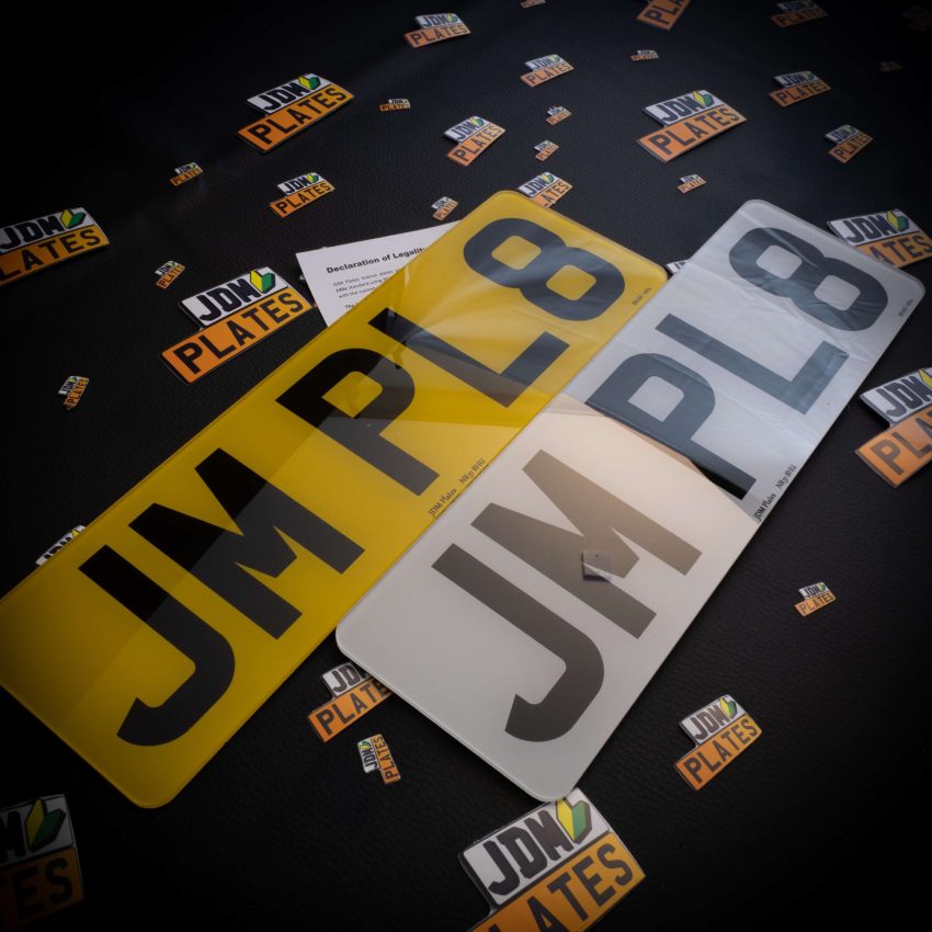 Printed Number Plate 5 Characters Both Oblong scaled | JDM Plates | 10th August 2022