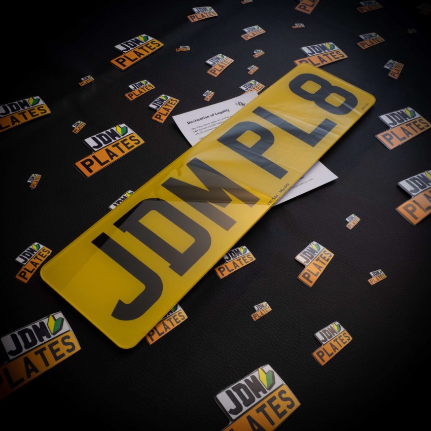 Printed Number Plate 6 Characters Rear Oblong 2 scaled | JDM Plates | 3rd December 2023
