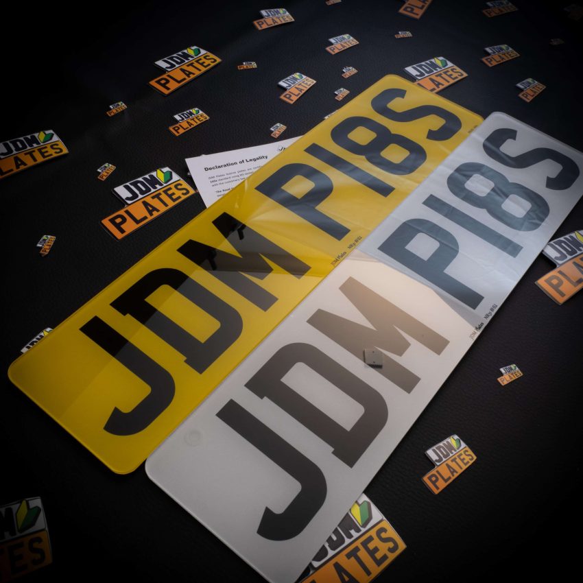 Printed Number Plate 7 Characters Both Oblong 2 scaled | JDM Plates | 3rd December 2023