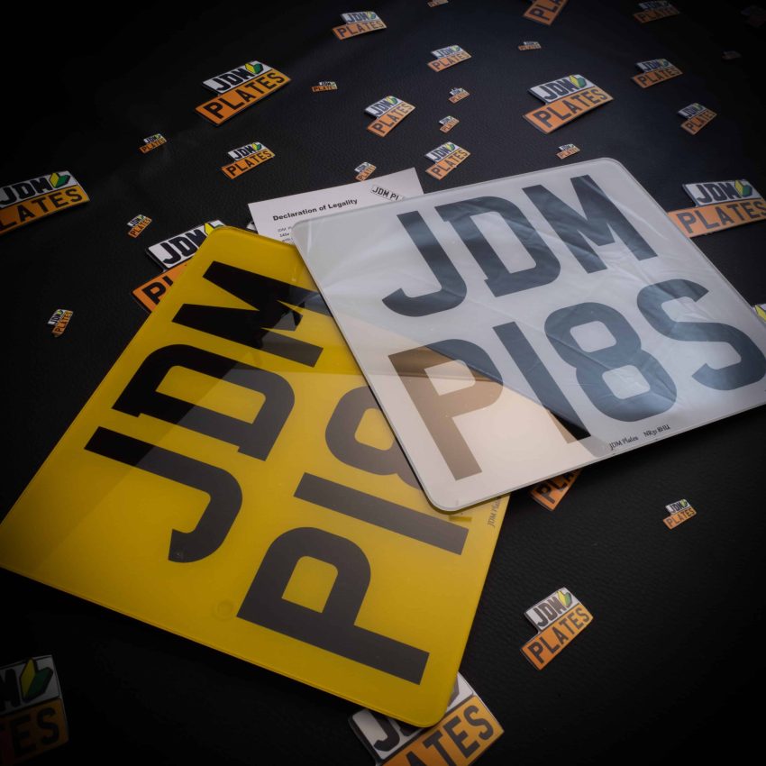 Printed Number Plate 7 Characters Both Square 2 scaled | JDM Plates | 3rd December 2023