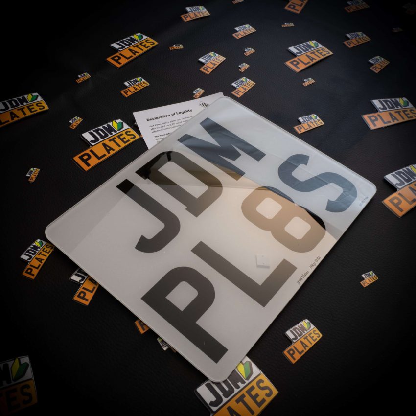 Printed Number Plate 7 Characters Front Square scaled | JDM Plates | 23rd April 2024