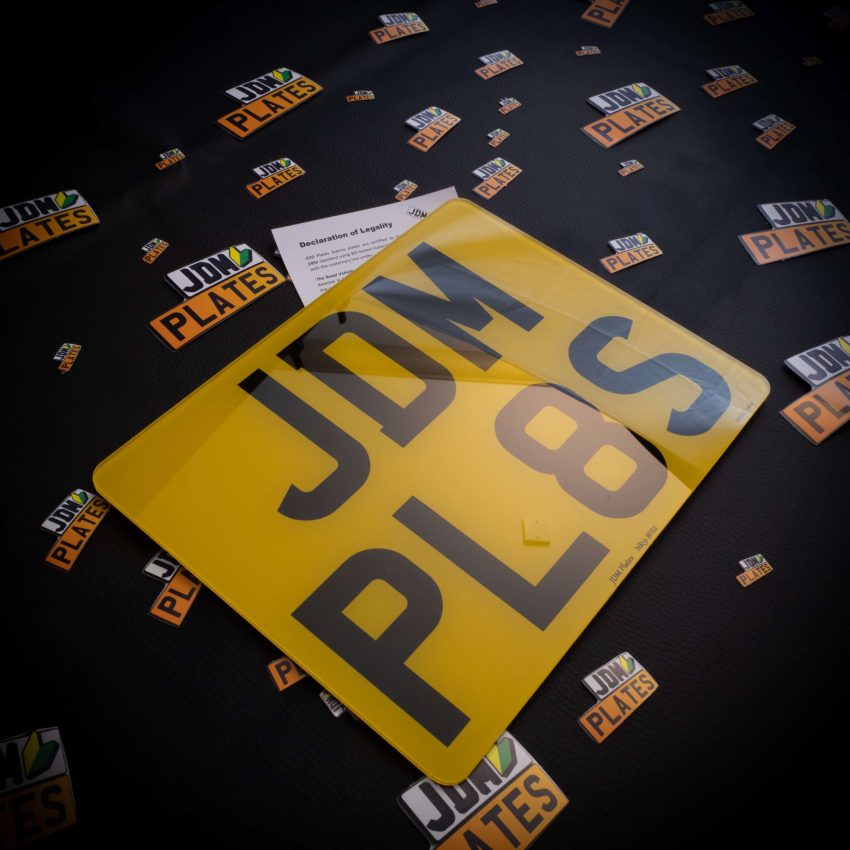 Printed Number Plate 7 Characters Rear Square scaled | JDM Plates | 10th August 2022