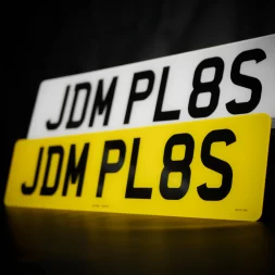 Printed Number Plate Standard UK Size | JDM Plates | 1st March 2024