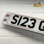 Replacement UK car number plate | JDM Plates | 26th October 2025 Replacement UK car number plate by JDM Plates, featuring Union Jack and DVLA-compliant design.