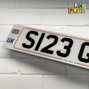 Replacement UK car number plate | JDM Plates | 20th November 2025 Replacement UK car number plate by JDM Plates, featuring Union Jack and DVLA-compliant design.