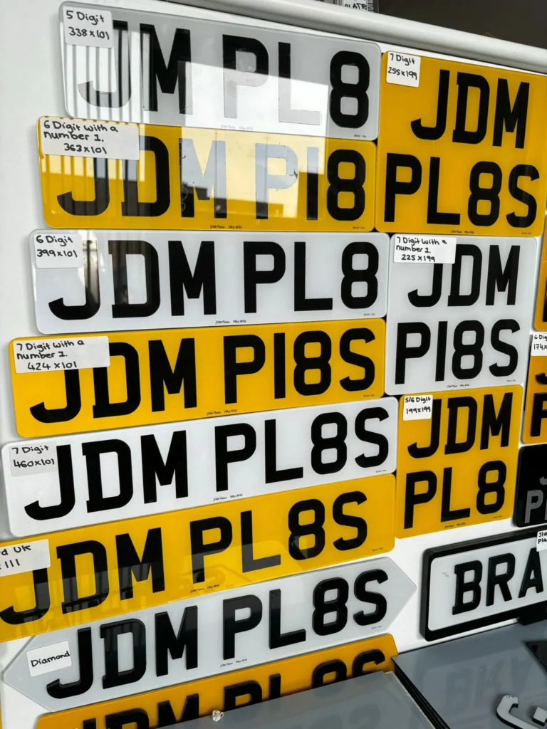UK Car Number Plates | JDM Plates | 24th August 2025