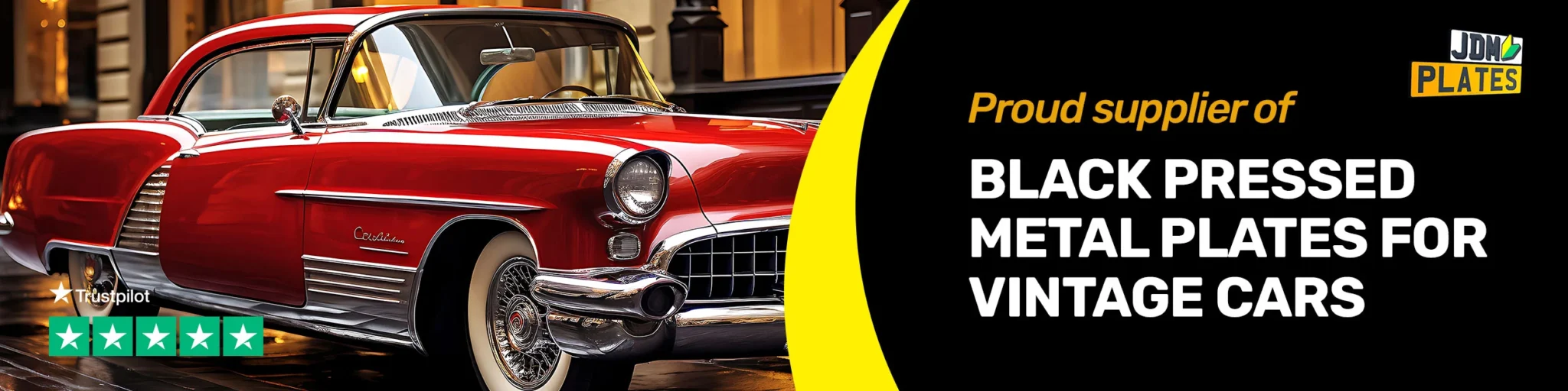 Vintage Number Plates Banner Desktop