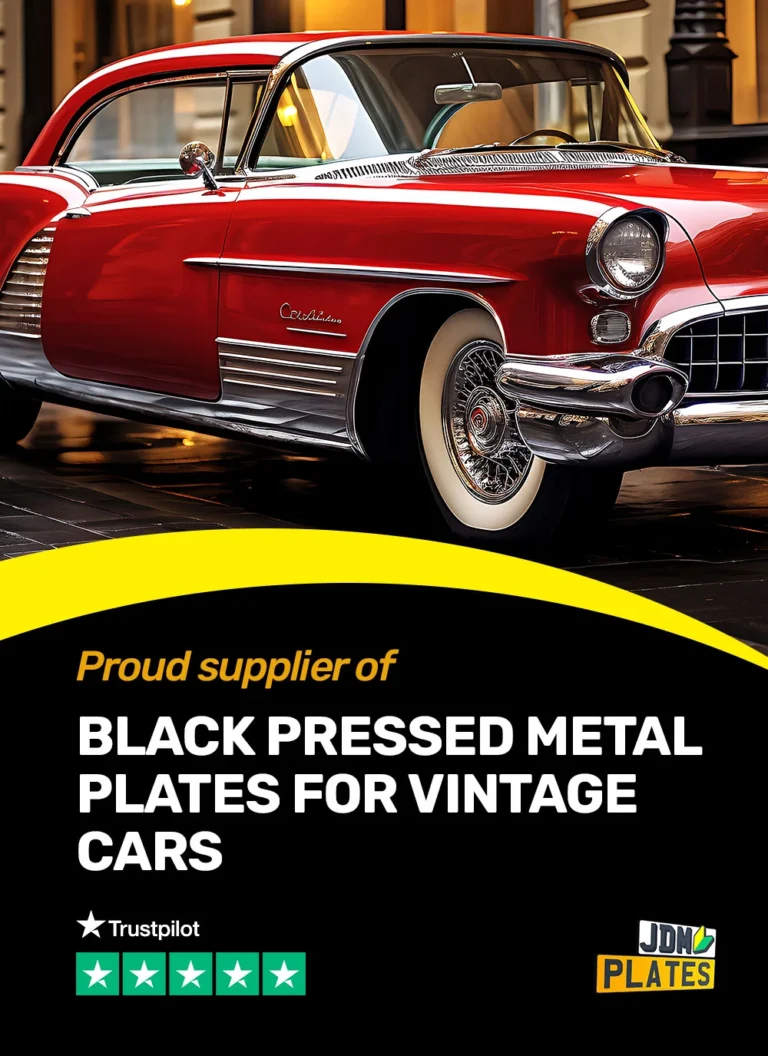 Vintage Number Plates Banner Mobile