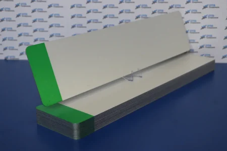 eco number plates made from recycled material with green EV flash for electric vehicles