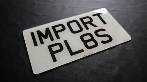 Import Number Plates